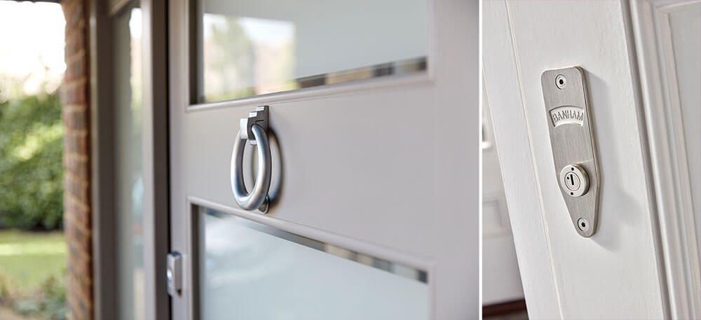 Wooden Front Doors - grey doors